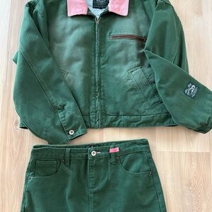 Dairy Boy barn jacket and skirt set size small worn once and dry cleaned